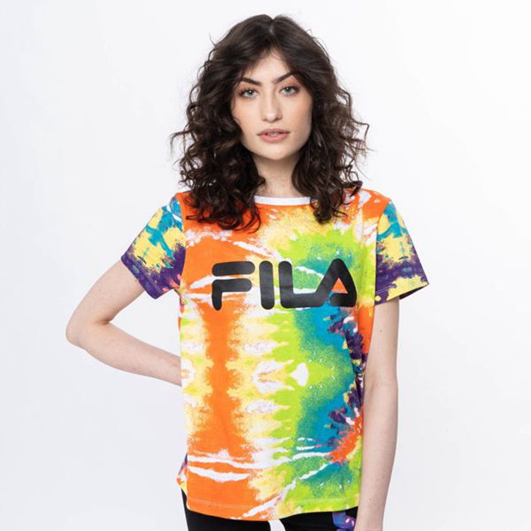 Fila Deckle Women's T-Shirts - Multicolor,NZ 504-87103